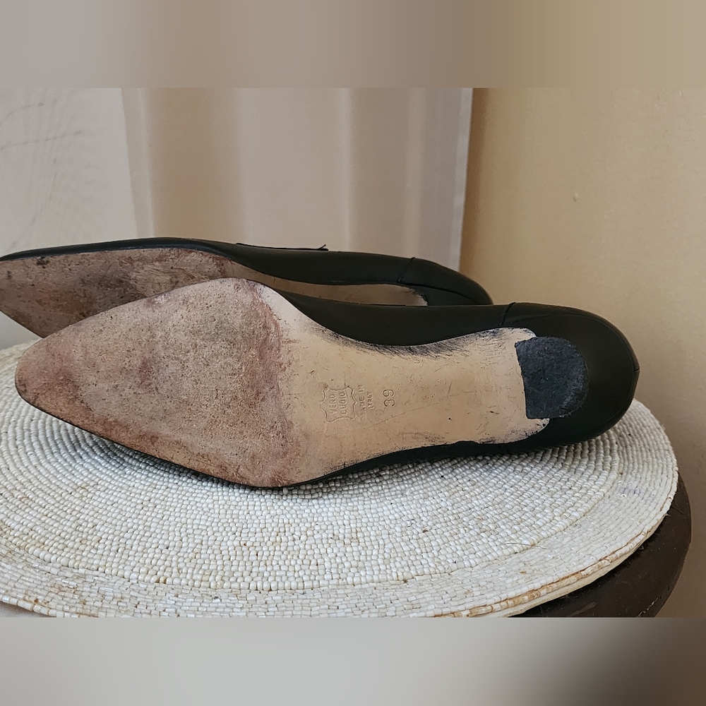 Pied a terre Women's Leather Heels made In Italy Siz.39 US 7.5.Like New - Picture 9 of 10